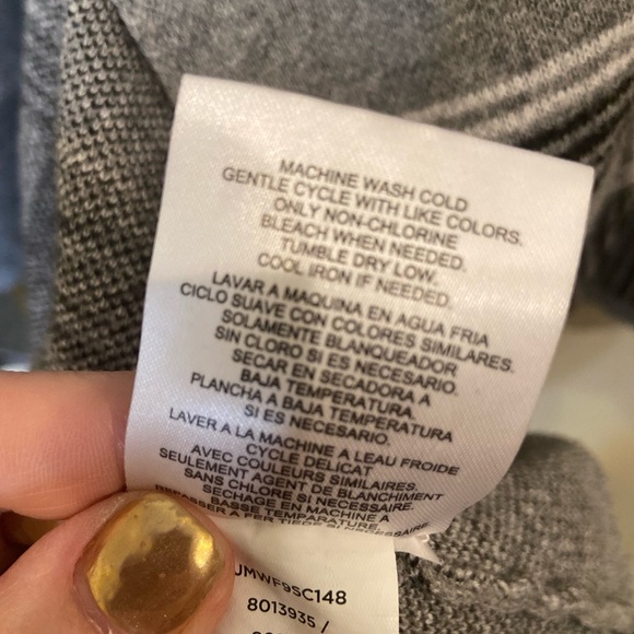 Jones of New York Grey Check Waterfall Jacket. - Picture 8 of 9